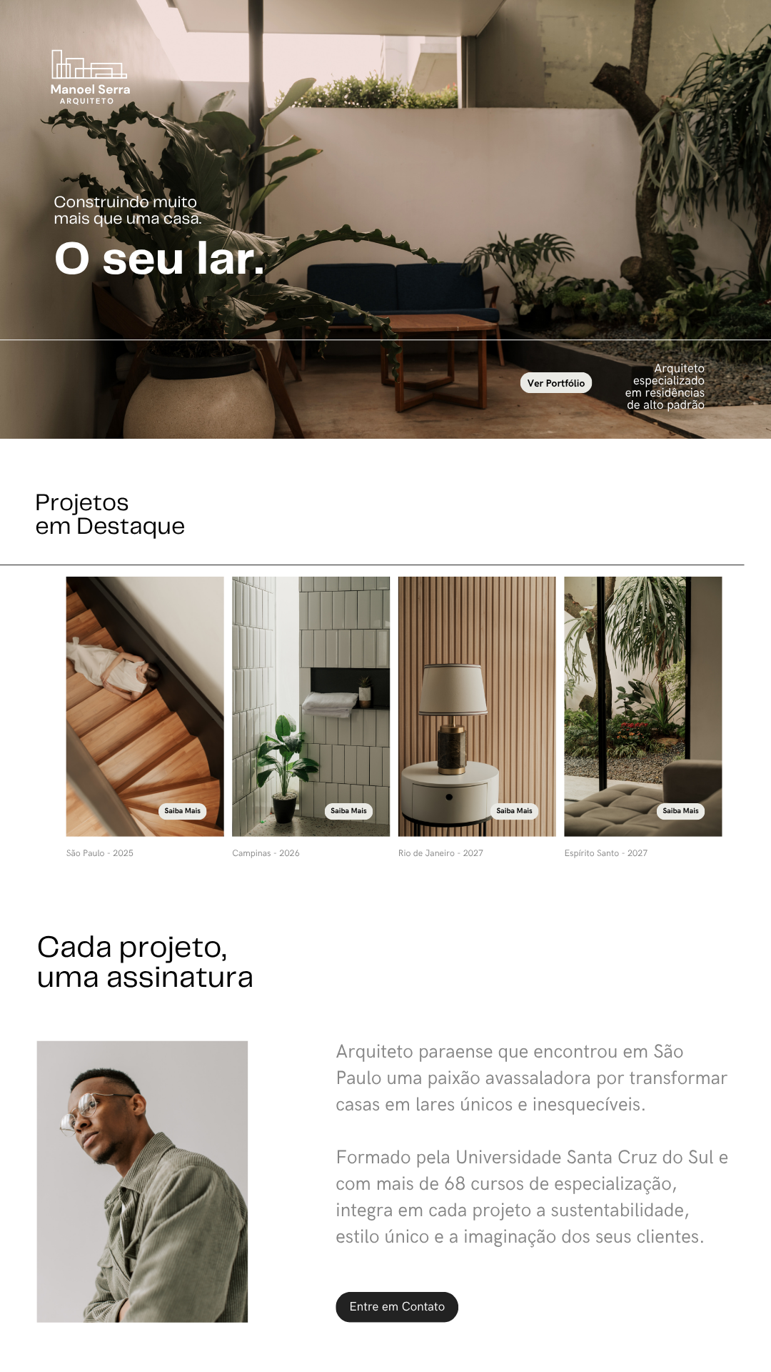 Site Bege de Arquiteto Estilo Moderno Minimalista (1)